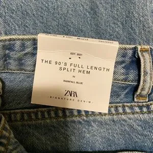 Zara Jeans Zara Full Length Split Hem Jeans Poshmark